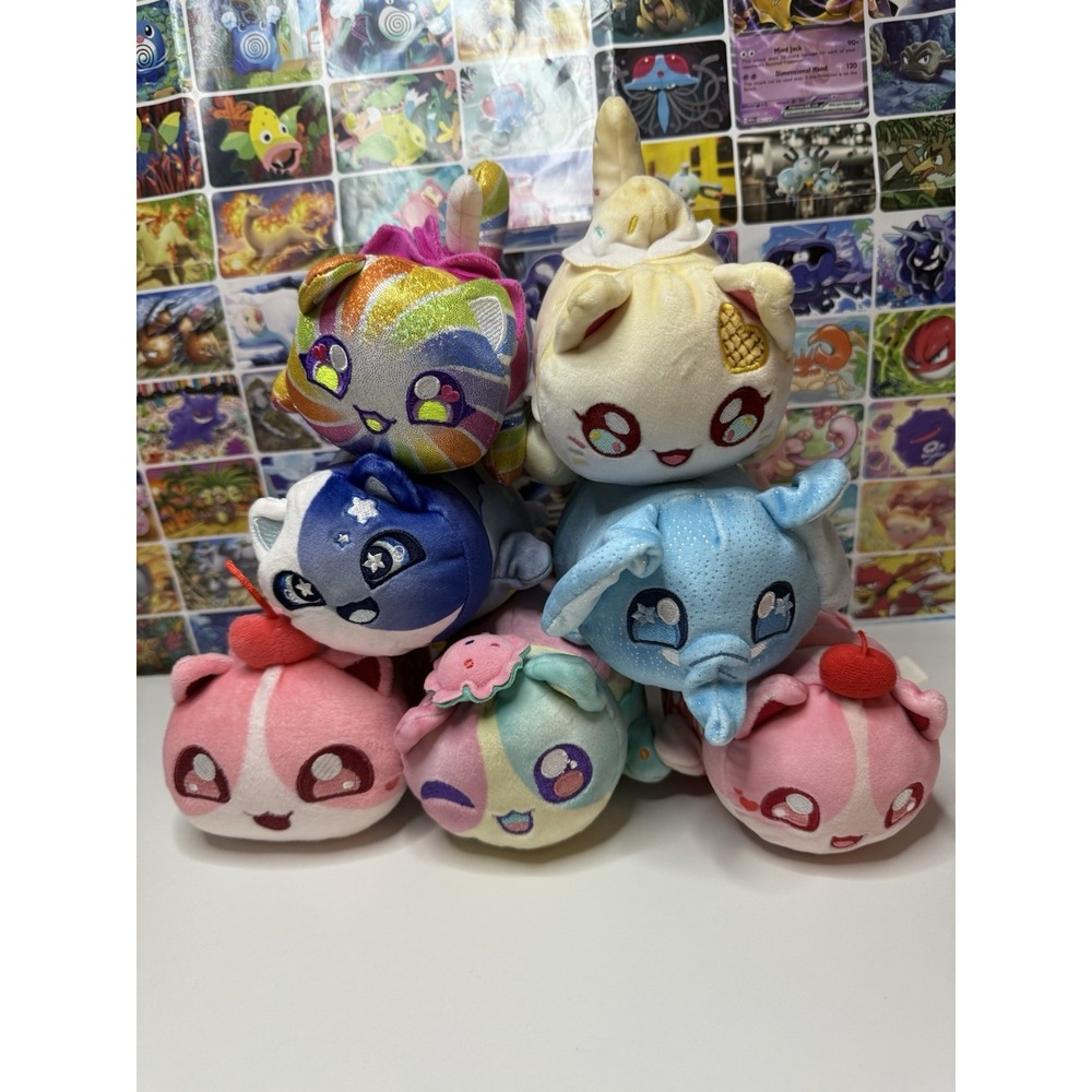 Aphmau MeeMeows Cat Plush Lot of 7 Assorted Kitties 5-6"